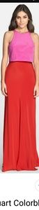 Jill Stuart Colorblock gown
